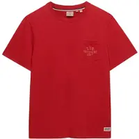 Superdry Shirt 'VINTAGE' rood / pastelrood