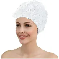 Aquafeel Petal Swimming Cap Wit