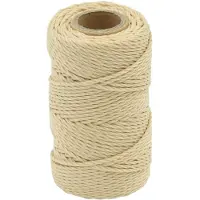 vidaXL Boottouw 2 mm 25 m Naturel