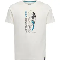 La Sportiva - Solution - T-shirt M, wit/grijs