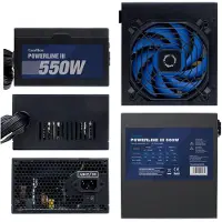 CoolBox COO-FAPW3-550, 550 Watt, 207 - 253 Volt, Zwart