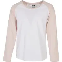 Urban Classics Shirt lichtroze / wit