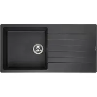 Reginox Harlem 10 spoelbak 46x44cm Black Silvery R31254