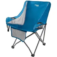 Aktive Folding Camping With Cup Holder & Pocket Stoel Blauw 64 x 73 x 8 cm