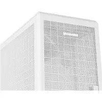 NOX Hummer REFRESH, Mini-tower, PC-behuizing, Wit, ITX, Micro ATX, SPCC, Patroon, Voorpaneel, Gaas, 16 cm