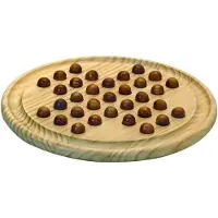 Jeujura Houten Solitaire Spel - Klassiek Strategie Spel voor 3+