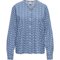 ONLY Onlelvira Denim Overhemd Dames Blauw L