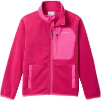 Columbia Fast Trek V Full Zip Kinder Outdoortrui - Guava Pink, Pink Ice