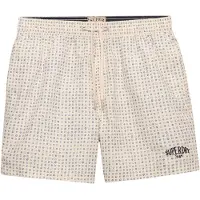 Superdry Zwemshorts crème / blauw / navy