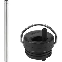 Klean Kanteen Twistdop Met Strawset Twist Cap Black/Brushed Stainless