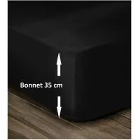 You do it Zwart Fitted Hoeslaken 180 x 200