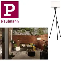 Paulmann Buitenverlichting, draagbare vloerlamp, driepootmodel, IP44, 3000K, 180 lumen, 5V, oplaadbaar via USB, dimbaar