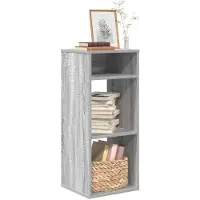vidaXL Boekenkast 34x31x80 cm bewerkt hout grijs sonoma eikenkleurig