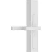 vidaXL Binnendeur 76x201,5 cm ESG-glas en aluminium wit