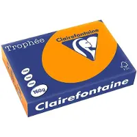 Clairefontaine Gekleurd papier Oranje A4 160 grams (250 vel)