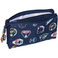 Safta Pennenetui met 3 vakken Buzz Lightyear Marineblauw (22 x 12 x 3 cm)