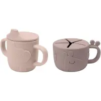 Done by Deer Friends Spout/snack Set Deer Cup Roze 0 Months