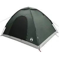 vidaXL Kamperen tent 4-persoons Leger Groen