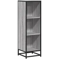 vidaXL Boekenkast 33,5x33x107,5 bewerkt hout grijs sonoma eikenkleur