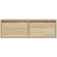vidaXL Tv-meubel met LED-verlichting 75x35,5x25 cm sonoma eikenkleurig