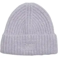 Superdry Ribgebreide Beanie Paars Grootte: 1SIZE