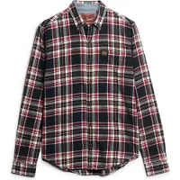 Superdry Overhemd crème / marine / donkerrood
