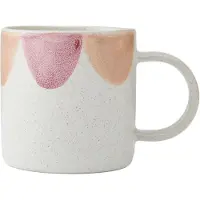 MIKASA - Mok - Scallop - Keramiek - Roze Wit - Voor Thee en Koffie
