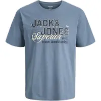JACK&JONES JUNIOR Junior Shirt nachtblauw / saffier / wit