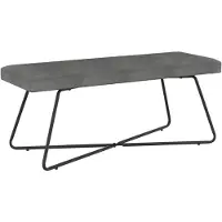 vidaXL Bank Donkergrijs 110 x 40 x 45 cm fluweel