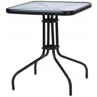 B2X MultiGarden SC-073 Tuintafel van glas, 60 x 60 cm, zwart