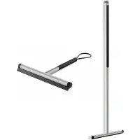 Zack Jaz glas- en vloerwisser set 2-delig rvs geborsteld