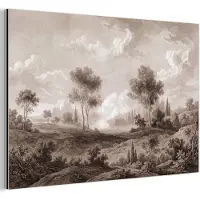 MuchoWow Aluminium schilderij 180x120 cm - Wanddecoratie metaal - Klassiek - Landschap - Neutraal - Metalen muurdecoratie woonkamer - Decoratie industrieel - Foto op dibond - Industriële accessoires slaapkamer