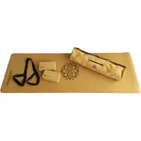 Samarali Classic Advanced Yoga Cadeaupakket - kurk yogamat / yogatas/ blokken /milieuvriendelijk / antibacterieel