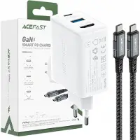 Acefast - 2in1 - GaN 65W USB Type C / USB-lader, HDMI-adapter 4K@60Hz - (set - met - kabel) - wit - (A17 - wit)