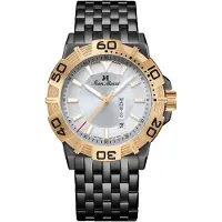 Jean Marcel Herren Armbanduhr Edelstahl rotvergoldet (teil) Satiniert 22cm
