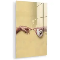 MuchoWow Glasschilderij 20x30 cm - Schilderij acrylglas - Klassiek - Kunst - Humor - Foto op glas - Muurdecoratie woonkamer - Wanddecoratie slaapkamer - Schilderijen