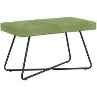 vidaXL Bank Lichtgroen 80 x 40 x 45 cm fluweel