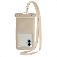 IMoshion Floating Waterproof Pouch - Universeel waterdicht telefoonhoesje - Beige