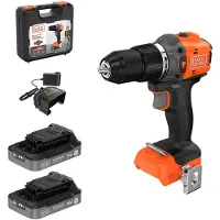 Black & Decker 18V Brushless Schroefklopboormachine in koffer (met 2x2.5Ah accu en lader) - BLD783E2K-QW