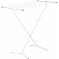 BRASQ Droogrek Staand Wit - 8 meter - Wasdroger - Inklapbaar Wasrek - Staand Droogrek - Droogrekken - 90x53x83 cm