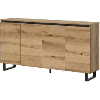 Die Möbelfundgrube Tomasa dressoir 4 deuren eiken decor.
