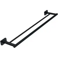 Novaservis Ferro Greta - Handdoekhouder, lengte 60 cm, mat zwart AGR10BL