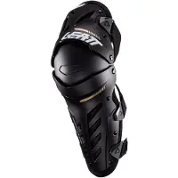 Leatt Dual Axis Zwarte Knie- en Scheenbeschermers Maat 2XL