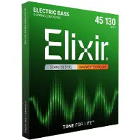 Elixir 14777 Bass Stainless Steel Nanoweb 5-String Light 45-130