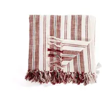Tiseco plaid INDIRA terracotta - 100% katoen - 150 x 200 cm