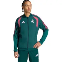 Adidas Real Madrid Presentatie Trainingsjack 2026-2027 Donkergroen Roze Wit