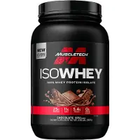 Muscletech , IsoWhey, 100% Wijp proteïne-isolaat, Chocolade, 2 lbs (907 g)