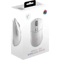 MSI VERSA 300 WIRELESS White - Gaming Muis - 2.4GHz / Bluetooth 5.3 / USB 2.0 - Tot 50 uur Batterijduur