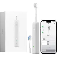 Laifen Wave speciale editie elektrische tandenborstel, oscillerende en vibrerende sonische, met app en 2 opzetborstels (grijs)
