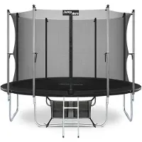 Jump Hero Trampoline Aero met binnennet 366 cm 12FT zwart